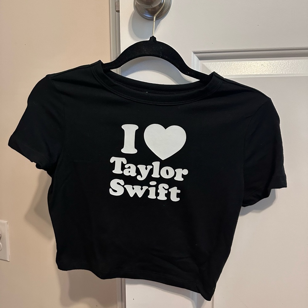 I heart taylor swift crop top